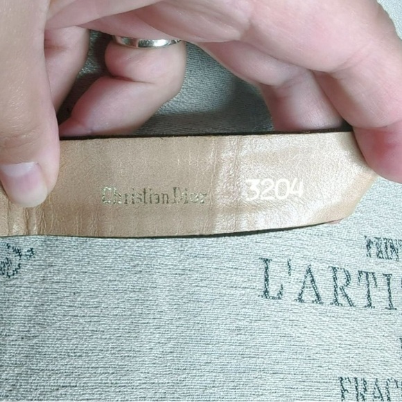 A Fabulous 90’s Christian Dior brown belt - Picture 3 of 3